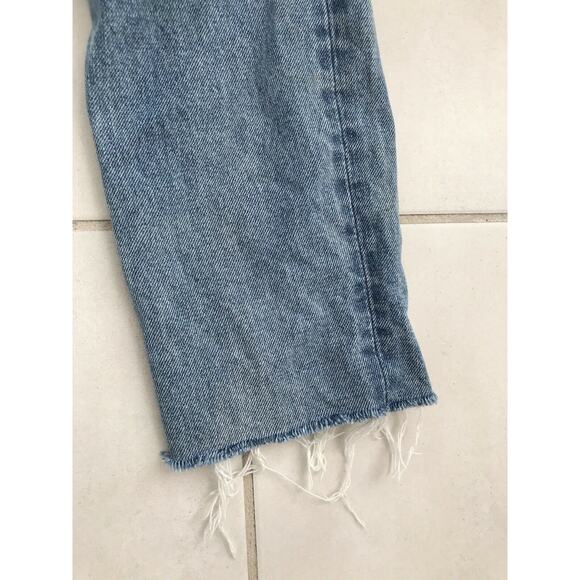 Grlfrnd Karolina High Waist Distressed Cut Off Frayed Denim Jeans - Picture 7 of 10